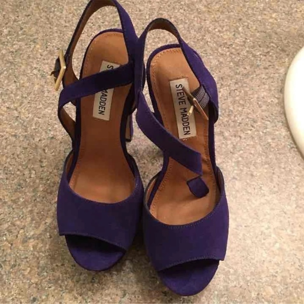 Steve Madden blue jillyy heels